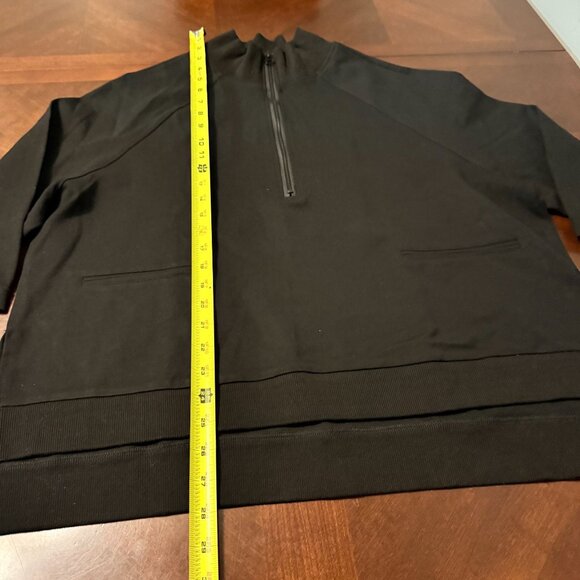 Madonna & Co Black Half-Zip Pullover Sweatshirt Large - Picture 7 of 10